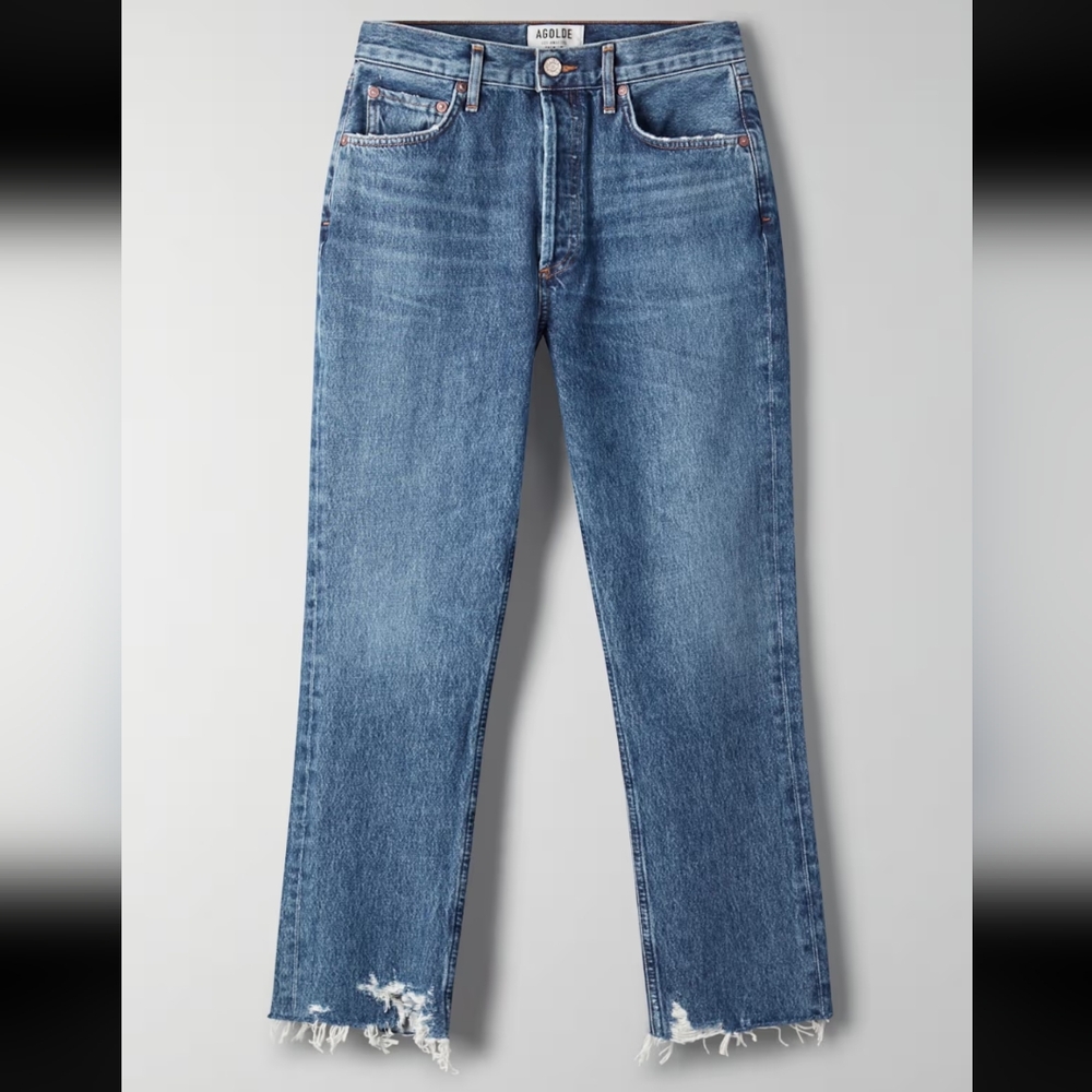 Agolde Riley Straight Crop Jeans